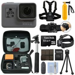 GoPro HERO6 Black Waterproof 4K Camera Camcorder + 32GB Action Bundle