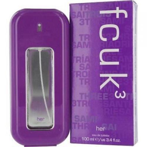 FCUK 3 HER by French Connection Perfume 3.4 oz 3.3 New in Box