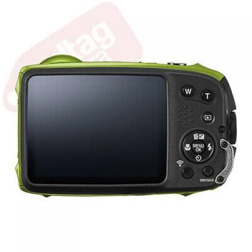 Fujifilm FinePix XP125 16.4MP Digital Camera Lime Full-HD + 16GB Kit