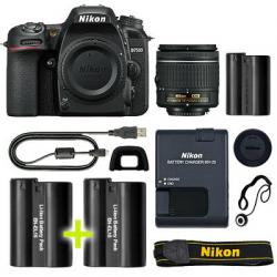 Nikon D7500 Digital SLR Camera with 18-55mm NIKKOR VR Lens + Backup Power Kit