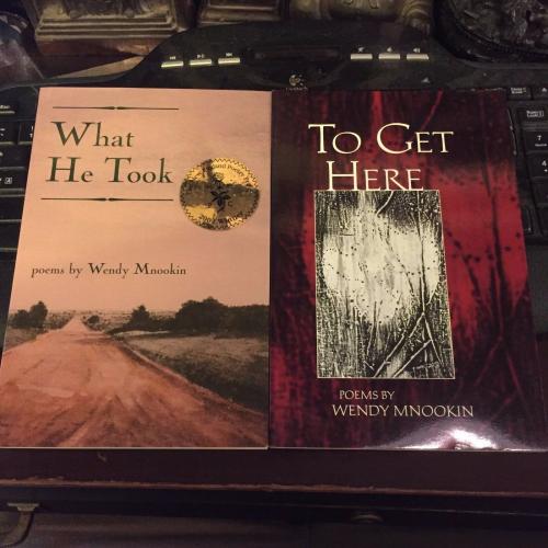 Wendy Mnookin : What He Took / To Get Here SIGNED poetry books