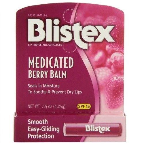 Blistex Medicated Berry Balm SPF 15 0.15 oz