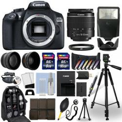 Canon EOS T6 / 1300D DSLR Camera + 18-55mm Lens + 24GB Multi Accessory Bundle