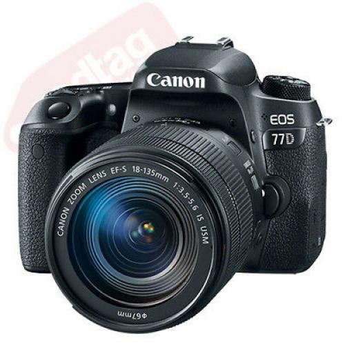 Canon EOS 77D Digital SLR Camera with 18-135mm EF-S f/3.5-5.6 IS USM Lens