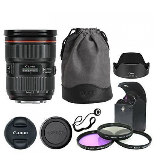 Canon EF 24-70mm f/2.8L II USM Standard Zoom Lens + Deluxe Accessory Kit