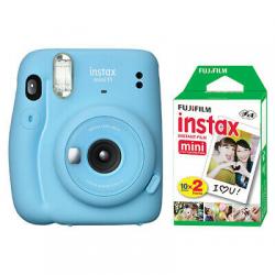 Fujifilm Instax Mini 11 Instant Film Camera Sky Blue + 20 Sheets Instant Film