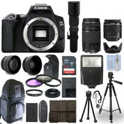Canon EOS 250D / SL3 DSLR Camera + 5 Lens Kit: 18-55mm + 70-300mm + 500mm & More