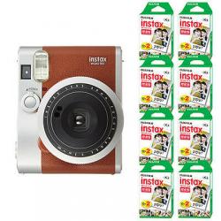 Fujifilm INSTAX Mini 90 Neo Classic Fuji Instant Camera Brown + 160 Sheets Film