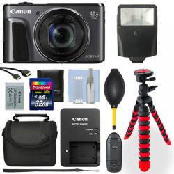 Canon PowerShot SX720 20.3MP Digital Camera Black+ 32GB Deluxe Accessory Package