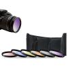 52mm 6 Piece Gradual Color Filter Kit Orange Yellow Blue Purple Red Grey