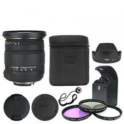 Sigma 17-50mm f/2.8 EX DC OS HSM Zoom Lens for Nikon DSLR + Deluxe Accessory Kit