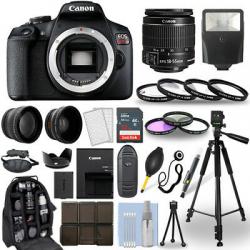 Canon EOS Rebel T7 DSLR Camera + 18-55mm IS Lens + 30 Piece Accessory Bundle
