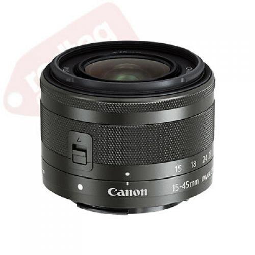 Canon EF-M 15-45mm f/3.5-6.3 IS STM Lens Graphite + Filter Kit + Accessory