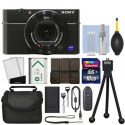 Sony Cyber-shot DSC-RX100 V M5 20.1MP Digital Camera 4K Video Black + 16GB Kit