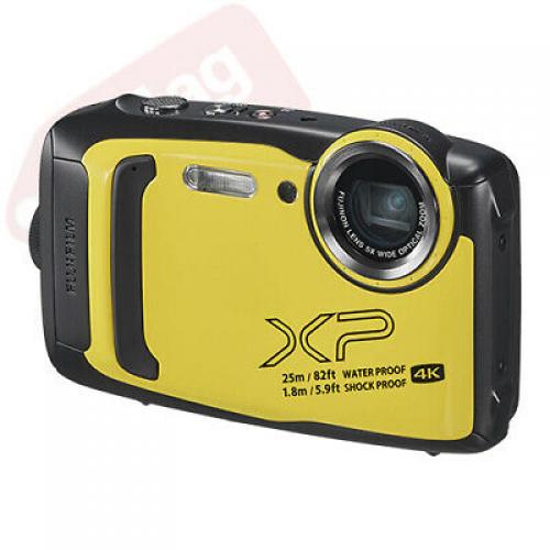 Fujifilm FinePix XP140 16.4MP 4K Digital Camera Yellow + 16GB Kit