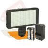 Vidpro LED-230 Ultra-Slim On-Camera Video Lighting Kit Diffuser Battery& Charger