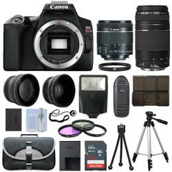 Canon EOS SL3 SLR Camera + 4 Lens Kit 18-55 STM + 70-300mm + 16GB Top Value Kit