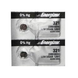 ENERGIZER 321 SR616SW SR616 SILVER OXIDE (2piece) Watch Battery AuthorizedSeller