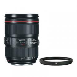 Canon EF 24-105mm f/4L IS II USM Lens + Multi-Coated UV Filter