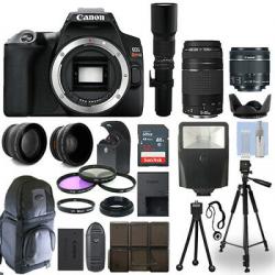 Canon Rebel SL3 DSLR Camera+ 5 Lens Kit: 18-55mm STM + 70-300mm + 500mm and More