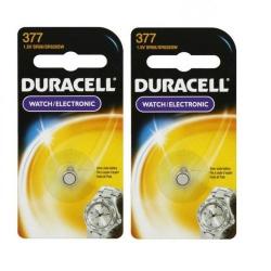 2 x Duracell 377 376 AG4 SR626SW SR626 LR626 LR66 Silver Oxide Watch Battery