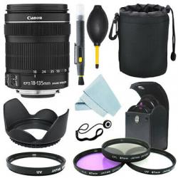 Canon EF-S 18-135mm f/3.5-5.6 IS STM Lens + Filter Kit + Accessory kit