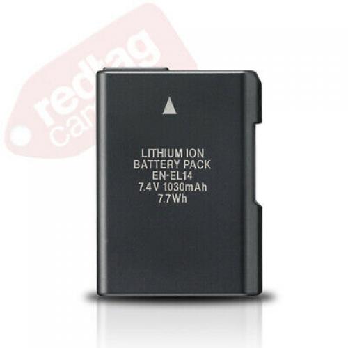 2 Battery Packs EN-EL14 + Charger for Nikon D5300 D5200 D5100 D3300 D3200 D3100