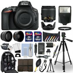 Nikon D5600 DSLR Camera + 18-55mm VR NIKKOR Lens + 24GB Multi Accessory Bundle