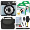 FUJIFILM INSTAX SQUARE SQ6 Fuji Instant Film Camera Aqua Blue + 40 Film Bundle
