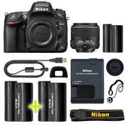 Nikon D610 Digital SLR Camera with 18-55mm NIKKOR VR Lens + Backup Power Kit