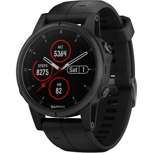 New Garmin Fenix 5s Plus, Smaller-Sized Multisport GPS Smartwatch, 010-01987-02