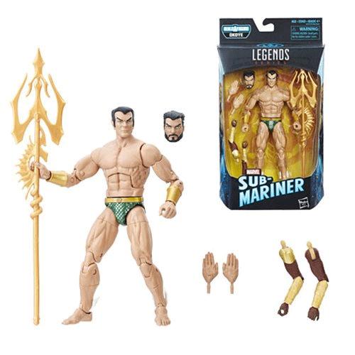 Black Panther Marvel Legends Series 6-inch Sub-Mariner (Okoye BAF)