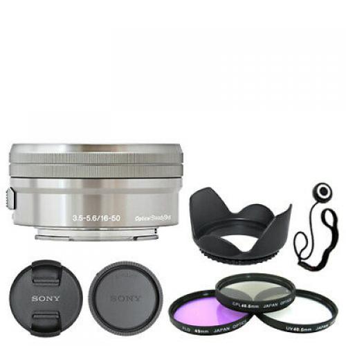 Sony E PZ 16-50mm f/3.5-5.6 OSS Lens Silver + Deluxe Accessory Kit