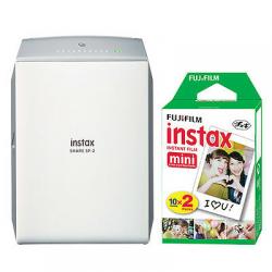 Fujifilm Instax SHARE Smartphone Fuji Instax Printer SP-2 Silver 20 Instant Film