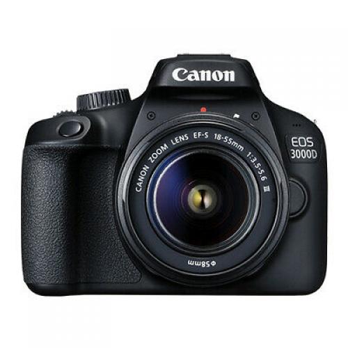 Canon EOS 3000D 18.0 MP Digital SLR Camera with 18-55mm EF-S f/3.5-5.6 Lens