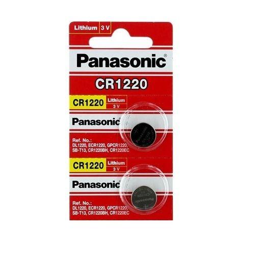 2 Panasonic CR1220 CR 1220 3v lithium battery 