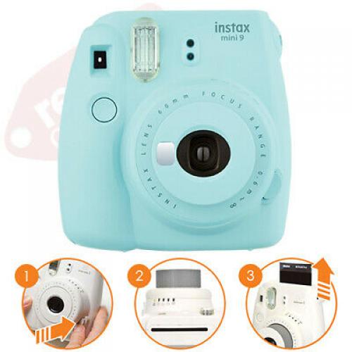 Fujifilm Instax Mini 9 Instant Film Camera Clear Yellow + 20 Film Deluxe Bundle