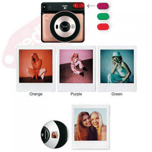 FUJIFILM INSTAX SQUARE SQ6 Fuji Instant Film Camera Aqua Blue + 40 Film Bundle