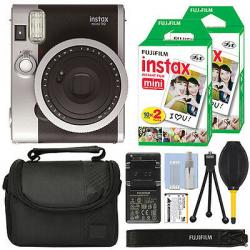 Fujifilm INSTAX Mini 90 Neo Classic Fuji Instant Camera Black + 40 Film Bundle
