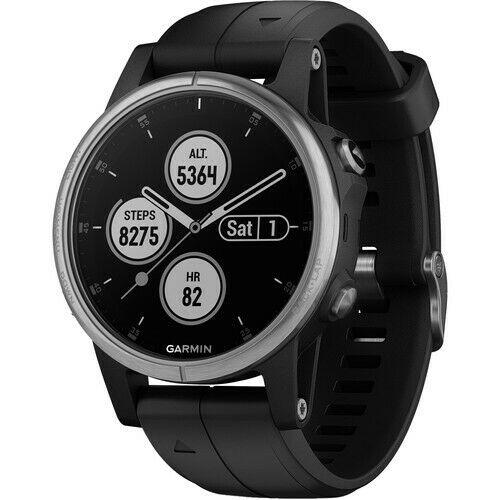 New Garmin Fenix 5s Plus, Smaller-Sized Multisport GPS Smartwatch, 010-01987-02
