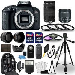 Canon EOS 800D DSLR Camera + 18-55mm STM + 70-300mm + 30 Piece Accessory Bundle