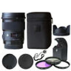 Sigma 50mm f/1.4 DG HSM Art Lens for Nikon Cameras + Deluxe Accessory Kit