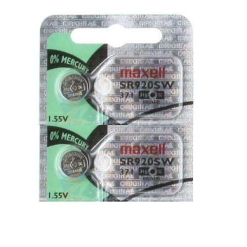 2 Maxell 371 Watch Batteries SR920SW