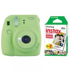 Fujifilm Instax Mini 9 Instant Film Camera Lime Green + 20 Sheets Instant Film
