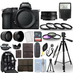 Nikon Z50 Mirrorless Camera Body + 16-50mm Z VR Lens + 30 Piece Accessory Bundle