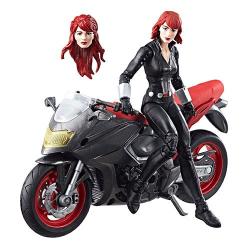 Marvel Legends Series 6-inch Black Widow with Motorcycle
