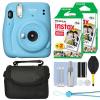 Fujifilm Instax Mini 11 Instant Film Camera Sky Blue + 40 Film Accessory Kit