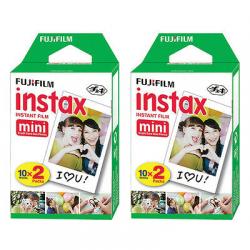 2 Packs Fujifilm INSTAX MINI Twin Pack Instant Film 40 Sheets for Instant Camera