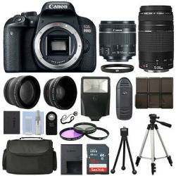 Canon EOS 800D SLR Camera + 4 Lens Kit 18-55 STM + 70-300mm + 16GB Top Value Kit