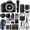 Canon EOS 2000D / T7 DSLR Camera + 5 Lens Kit: 18-55mm + 70-300mm + 500mm & More